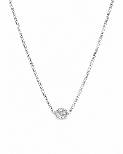 Mevi Dainty CZ Pendant Necklace