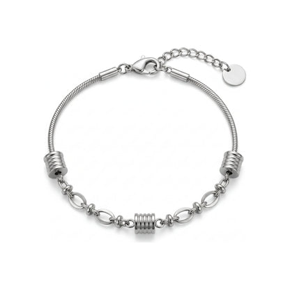 Roux Bar Station Chain Bracelet - HyraMode Gold Jewelry