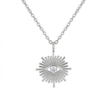 Sola Sunburst Pendant Necklace hypoallergenic necklace by HyraMode