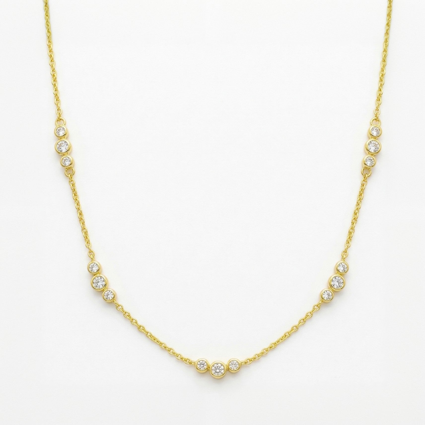 Stelle Multi-Star Station Layering Necklace - HyraMode Gold Jewelry