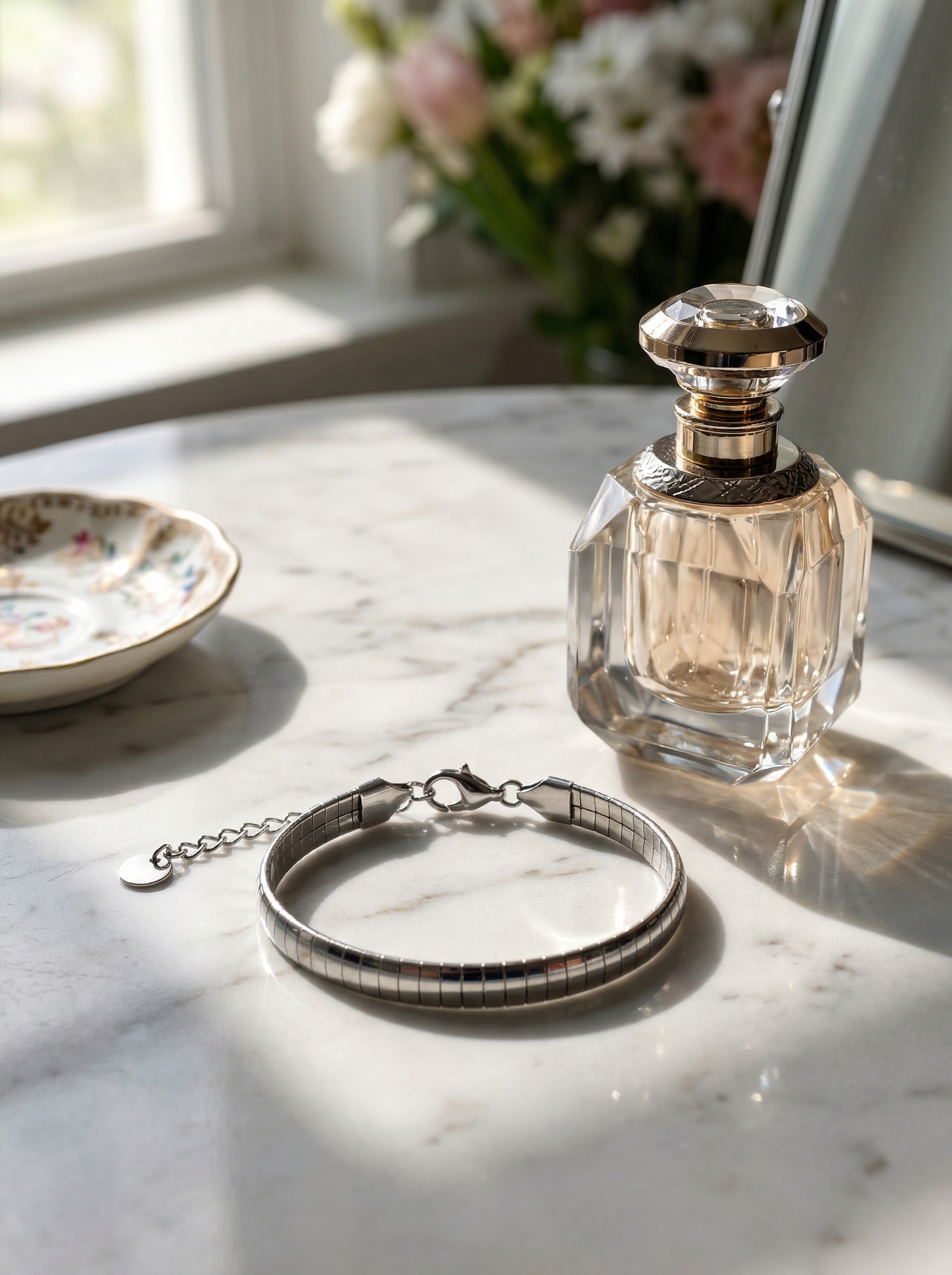 Tali Wide Flat Box Chain Bracelet - View 9 - HyraMode