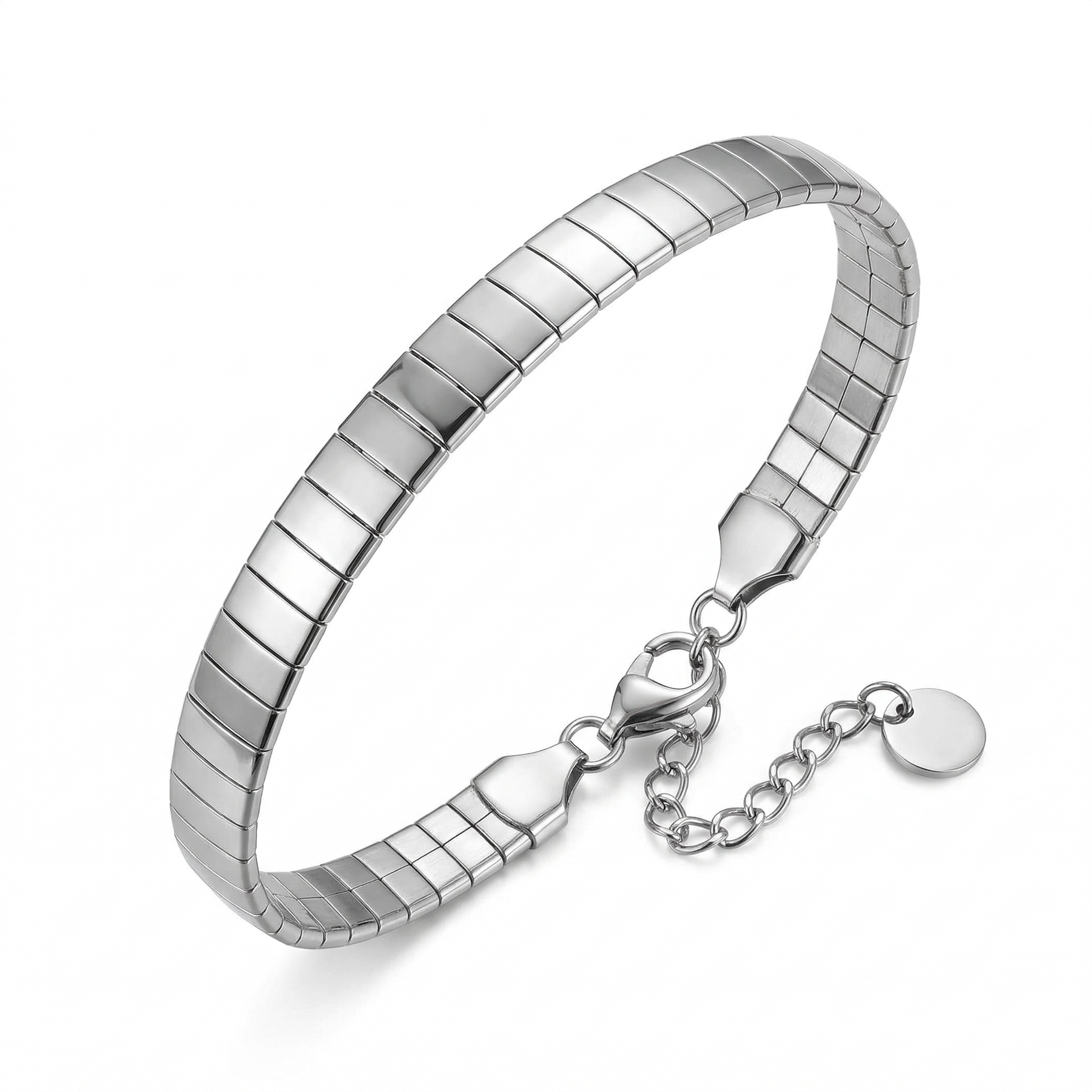 Tali Wide Flat Box Chain Bracelet - View 3 - HyraMode