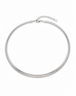 Tolu Textured Omega Layering Chain Necklace 6MM
