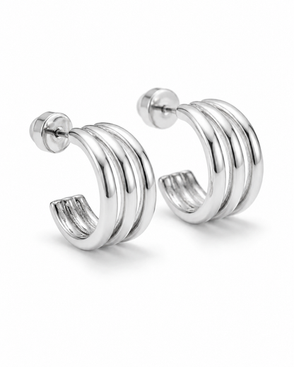 Tria Triple Stud Earrings