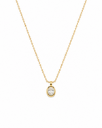 Vela Oval Pendant Necklace