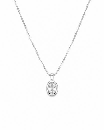 Vela Oval Pendant Necklace