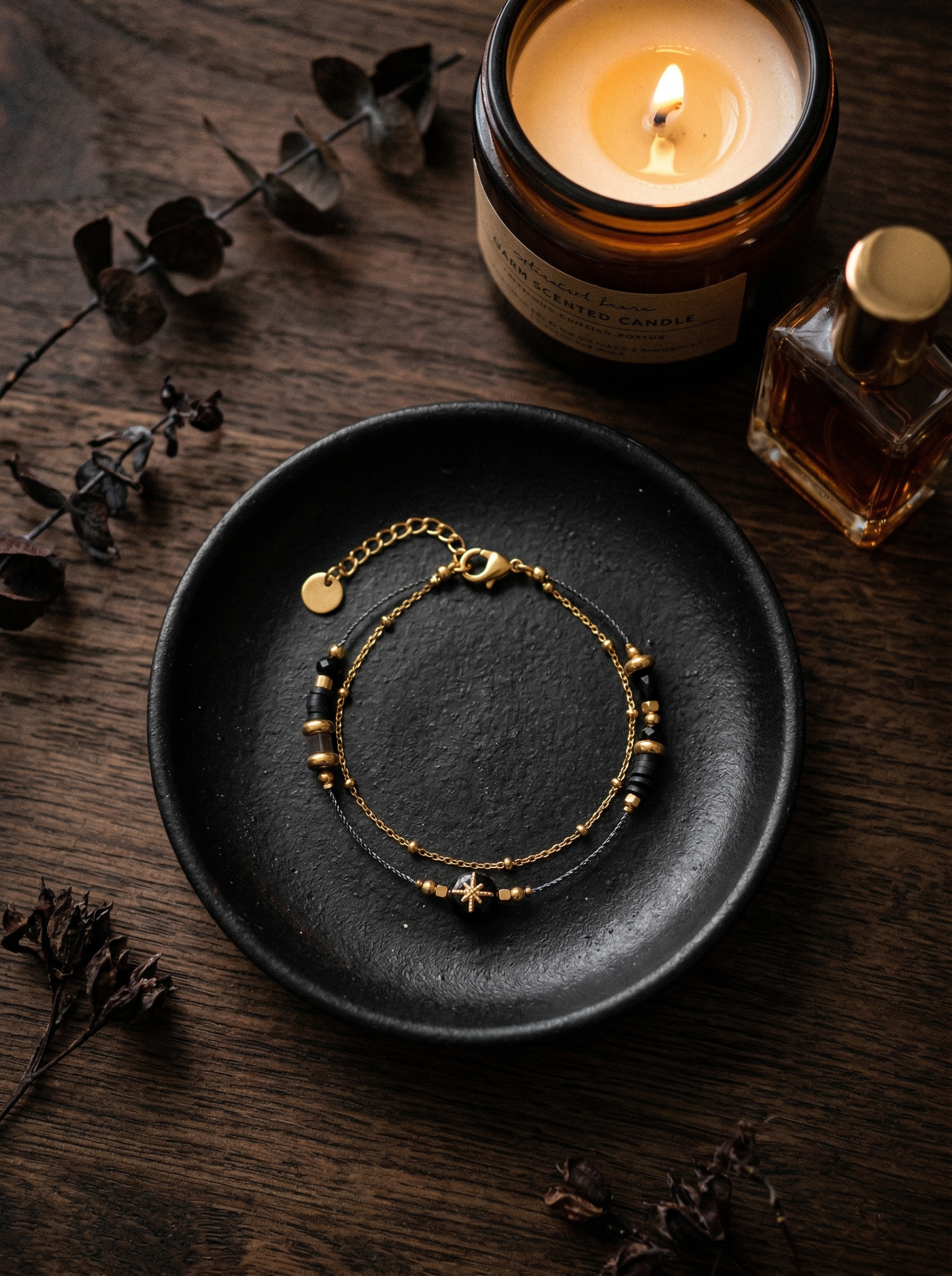 Zeno Mixed Bead Star Charm Bracelet - View 3 - HyraMode