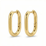 Hex Square Huggie Earrings — product view 1