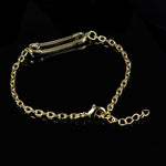Luna Dainty Safety Pin Chain Bracelet