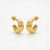 Mara Ribbed Open Hoop Earrings