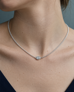 Mevi Dainty CZ Pendant Necklace