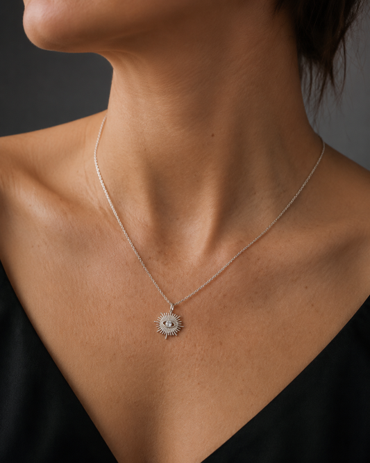 Sola Sunburst Pendant Necklace