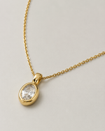 Vela Oval Pendant Necklace