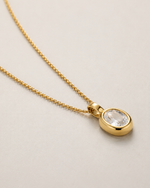 Vela Oval Pendant Necklace