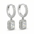 Zela Huggie Crystal Drop Earrings hypoallergenic earrings by HyraMode