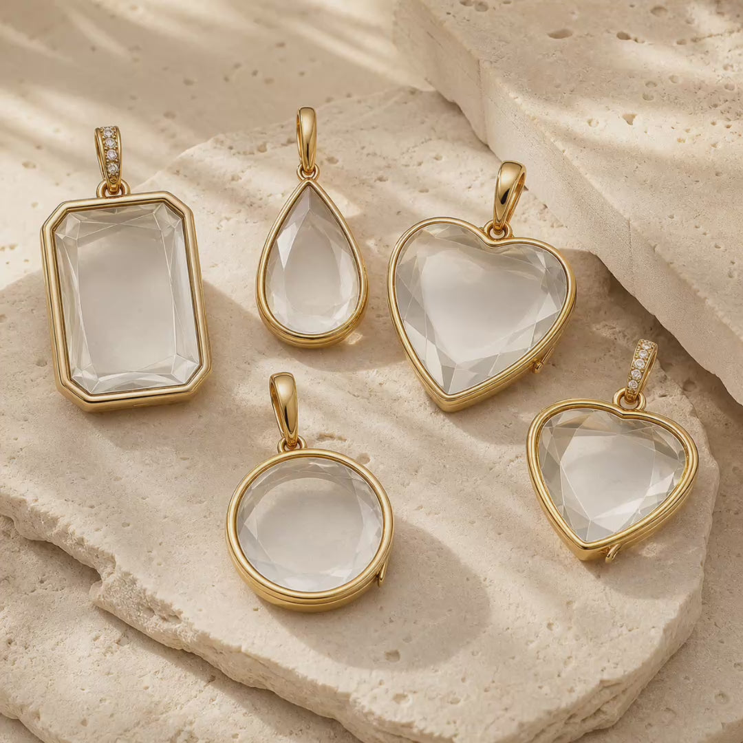 Aria keepsake memory locket necklace five-design product video